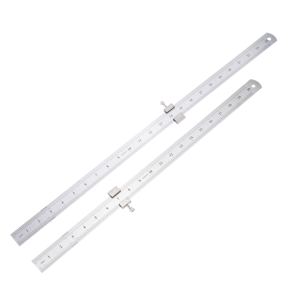 Drillpro-28mm-Width-Stainless-Steel-Straight-Ruler-5060cm-Length-With-Locking-Stop-for-Woodworking-1560495-2