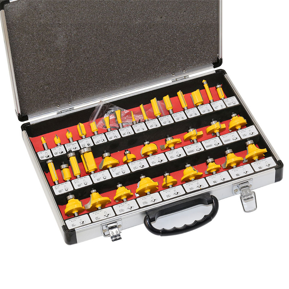 Drillpro-35PCS-8mm-Shank-Tungsten-Carbide-Router-Bit-Set-Wood-Woodworking-Cutter-Trimming-Knife-Form-1730542-2
