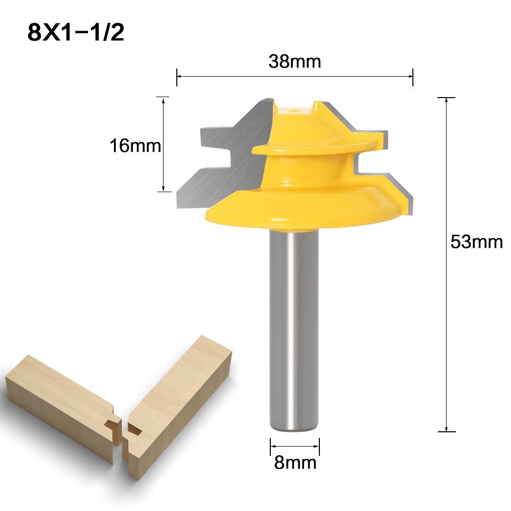 Drillpro-8MM-Shank-45-Degree-Lock-Miter-Router-Bit-Tenon-Milling-Cutter-Woodworking-Tool-For-Wood-To-1725665-10