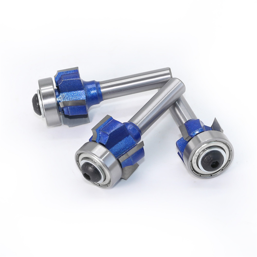 Drillpro-8mm-Shank-Woodworking-Milling-Cutter-R1mm-R2mm-R3mm-Trimming-Knife-Edge-Trimmer-4-Teeth-Woo-1730521-2