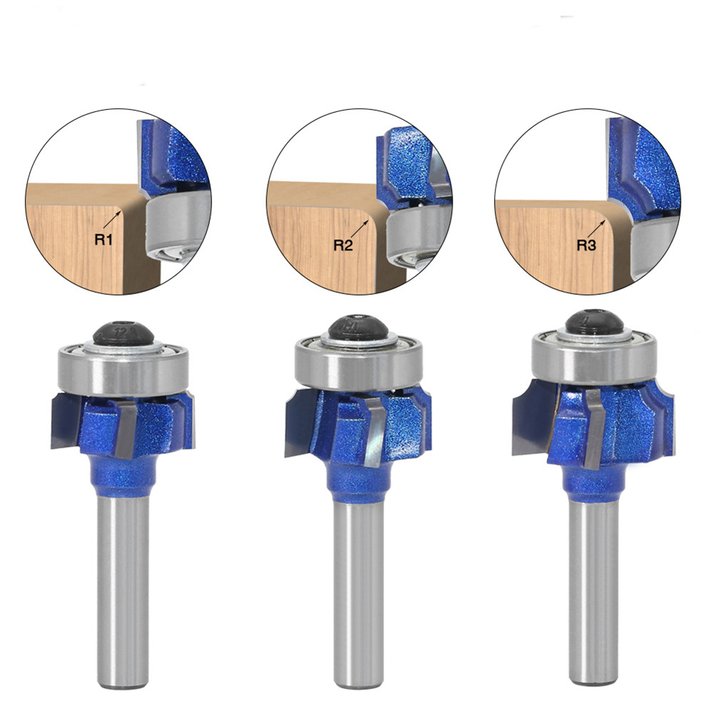 Drillpro-8mm-Shank-Woodworking-Milling-Cutter-R1mm-R2mm-R3mm-Trimming-Knife-Edge-Trimmer-4-Teeth-Woo-1730521-3