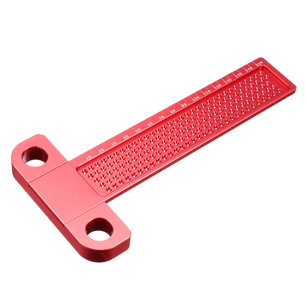 Drillpro-Aluminium-Alloy-T-160-Hole-Positioning-Metric-Measuring-Ruler-Woodworking-Precision-Marking-1324492-1