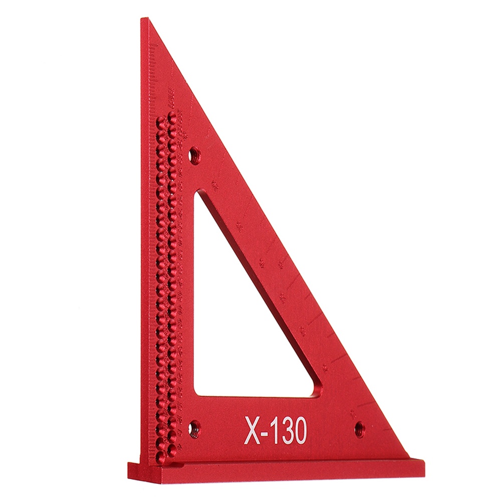Drillpro-Aluminum-Alloy-Metric-Woodworking-Triangle-Ruler-Carpenters-Square-Hole-Positioning-Measuri-1544244-1