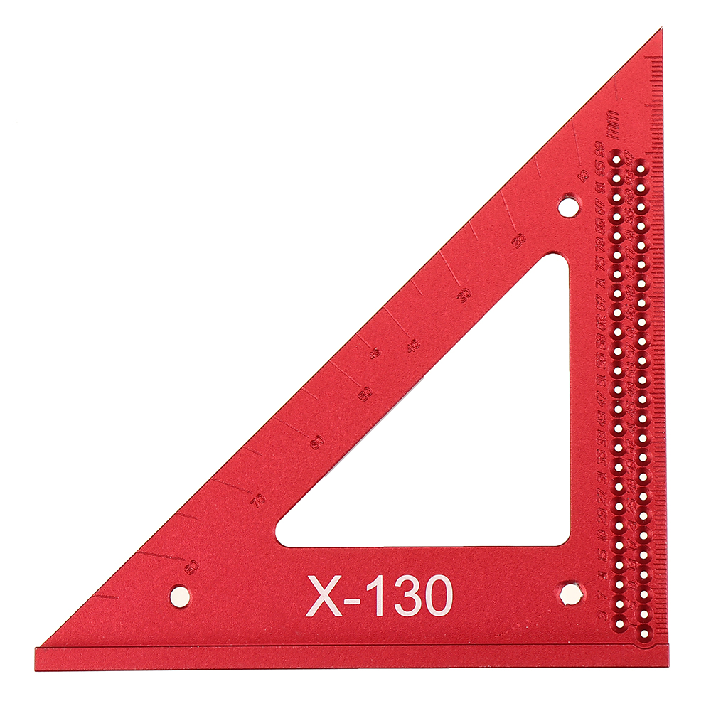 Drillpro-Aluminum-Alloy-Metric-Woodworking-Triangle-Ruler-Carpenters-Square-Hole-Positioning-Measuri-1544244-4