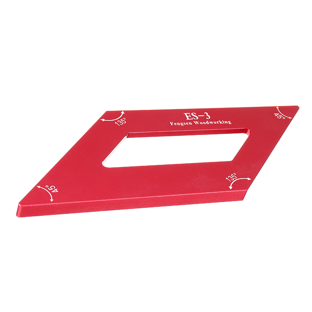 Drillpro-ES-3-Aluminum-Alloy-45-Degree-Marking-Angle-Ruler-Parallel-Ruler-with-Base-Woodworking-Meas-1623181-3