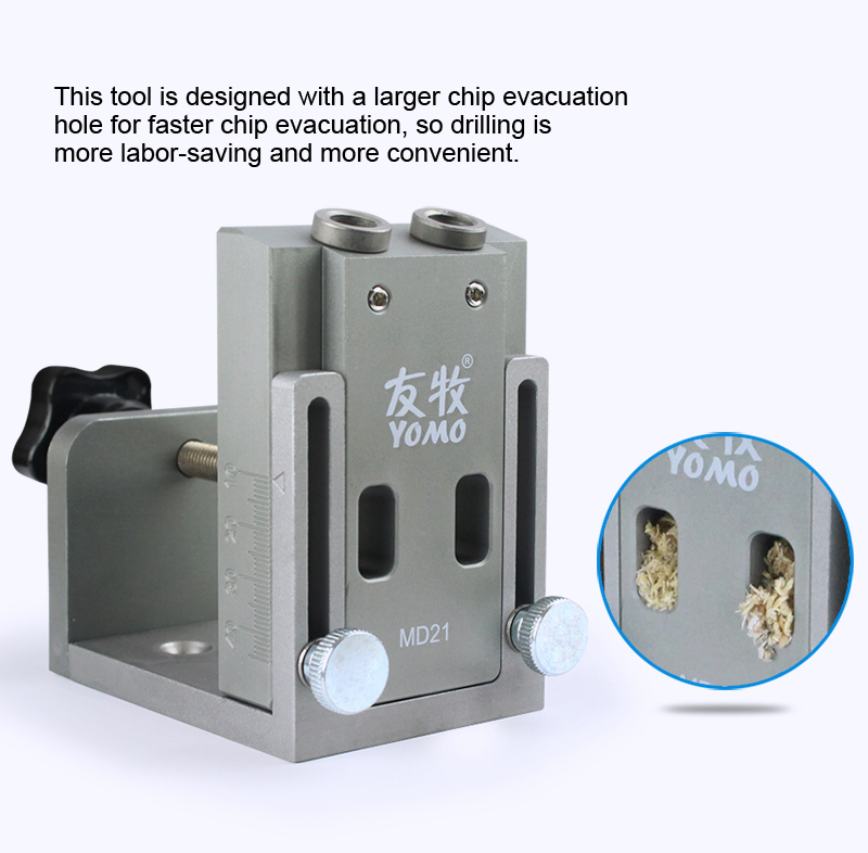 Drillpro-YOMO-MD21-Aluminum-Alloy-Pocket-Hole-Jig-Kit-With-9mm-Step-Drill-Bit-Wood-Doweling-jig-Dril-1750792-9