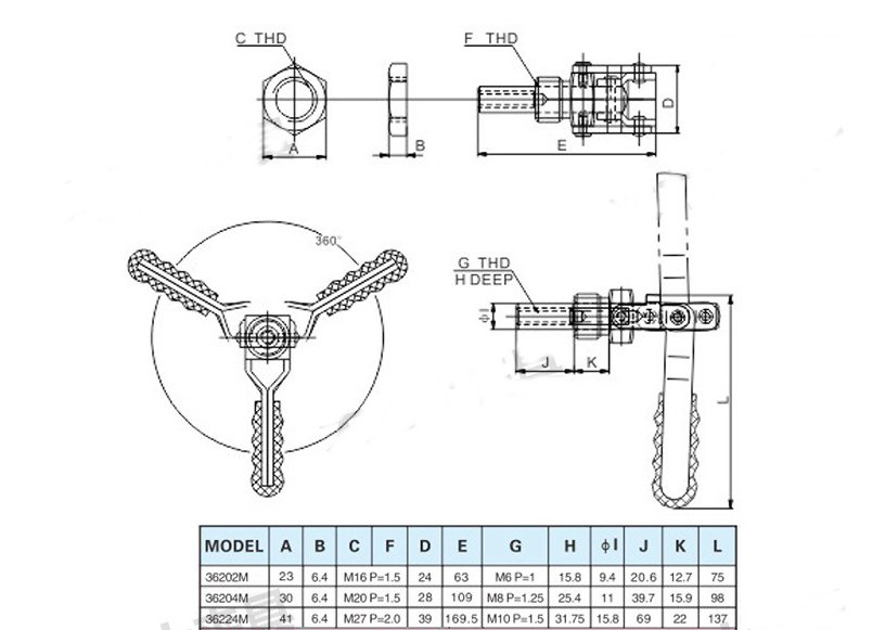 GH-36204-M-Quick-Release-Toggle-Clamp-136kg-Holding-for-Woodworking-Welding-1665799-10