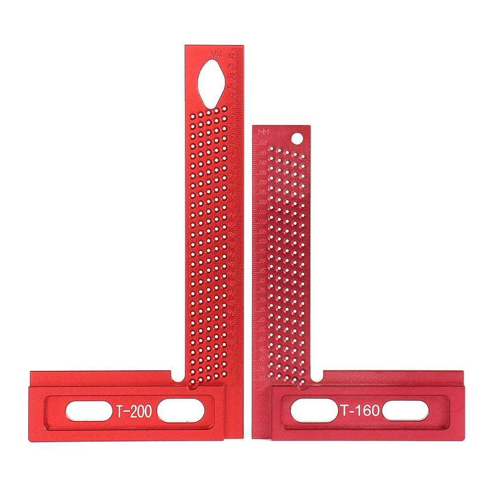 L-Type-160200mm-Aluminum-Alloy-Woodworking-Square-Hole-Positioning-Metric-Measuring-Ruler-Carpenter--1805325-4