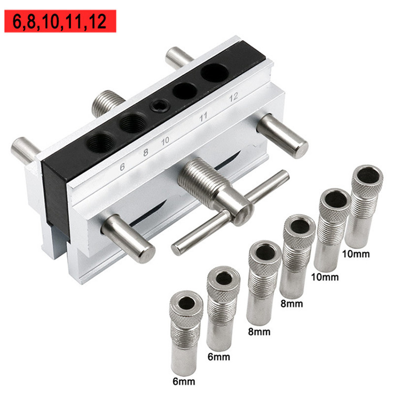 MetricInch-Woodworking-Self-Centering-Hole-Punch-Locator-Drill-Guide-Set-Doweling-Jig-Kit-Silver-Col-1642703-2