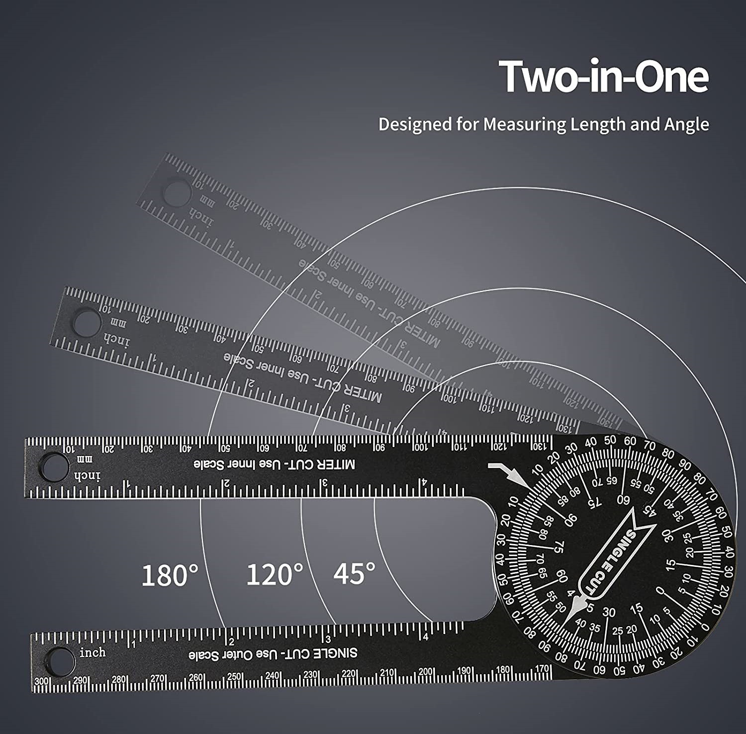 Miter-Saw-Protractor-360deg-Horizontal-Angle-Gauge-Aluminum-Accurate-Reading-Scales-Inside--Outside--1930210-5