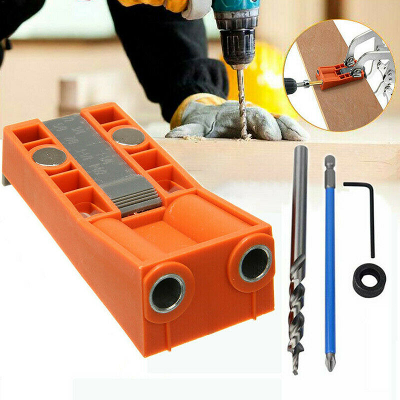 Pocket-Hole-Jig-Mini-Kit-Machine-System-With-Step-Drill-Bit-Depth-Collar-1650891-1