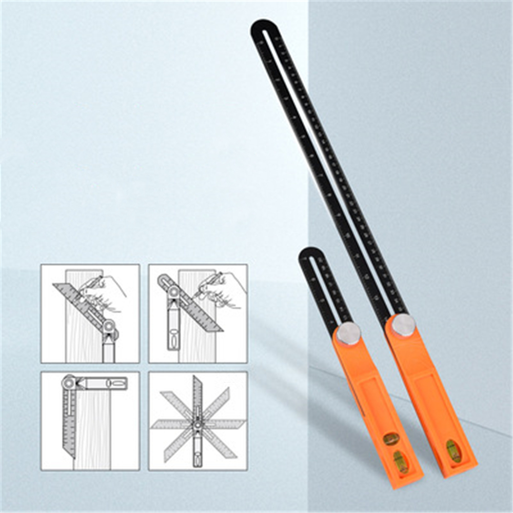 Protractor-Angle-Ruler-T-Shape-Ruler-Adjustable-Ruler-with-Level-1816720-1