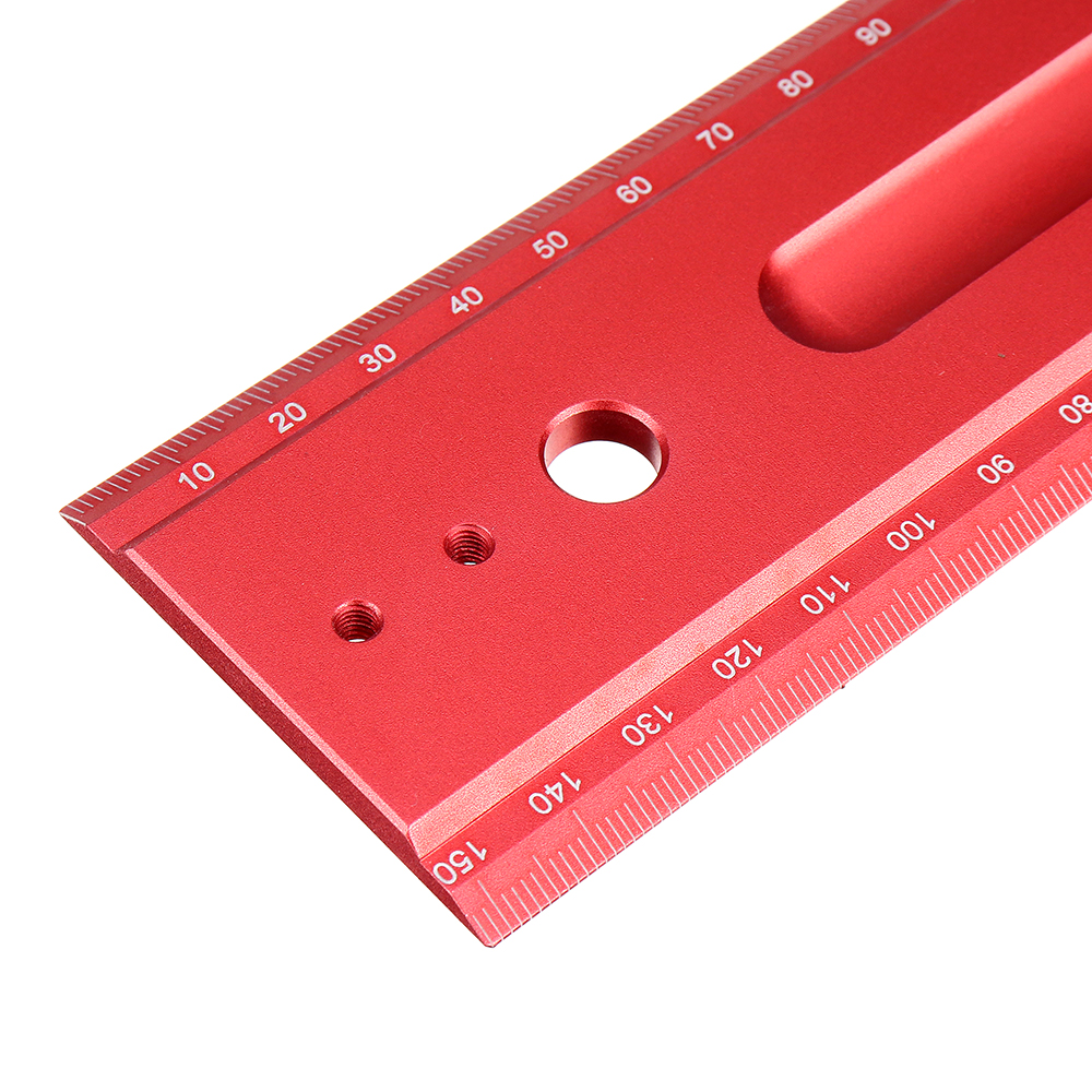 RED-ARROW-300mm-Metric-Aluminum-Alloy-Striaght-Ruler-Gauge-Precision-Woodworking-Square-Measuring-To-1616757-7