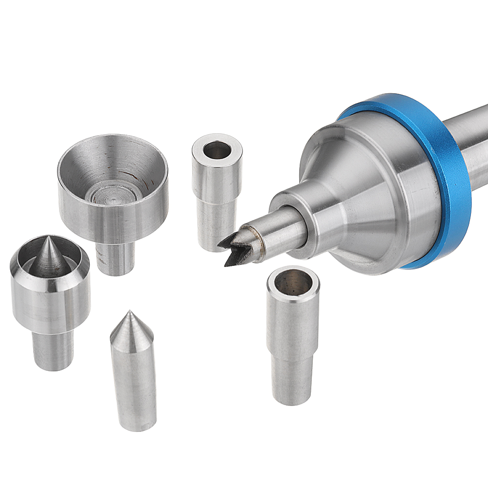 RED-ARROW-Woodworking-Interchangeable-Live-Center-MT2-Morse-Taper-2-Shank-with-6pcs-Interchangeable--1438618-4