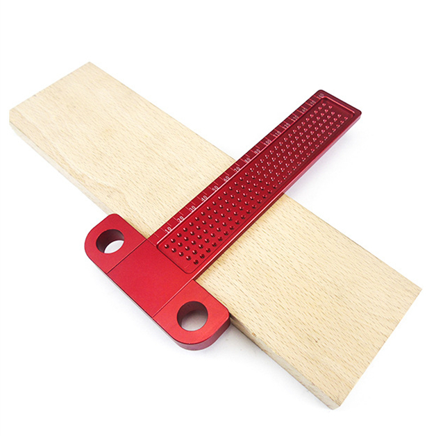 T5060100160260-Aluminum-Alloy-Woodworking-Line-Scriber-T-type-Ruler-1mm-Hole-Crossed-Ruler-For-Woodw-1909486-9