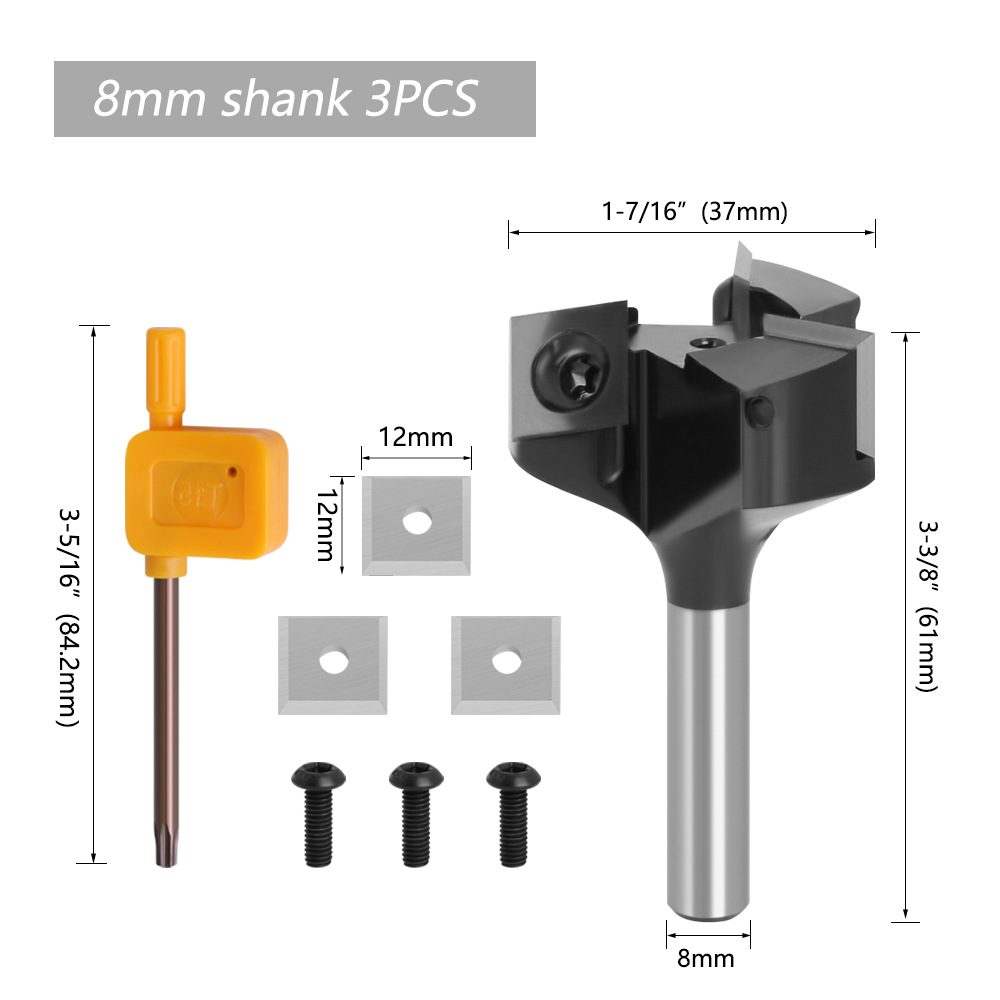Three-blade-8MM-12MM-12quot-Shank-Router-Bit-Wood-Milling-Cutter-Planing-Tool-Woodworking-Tools-1911828-3