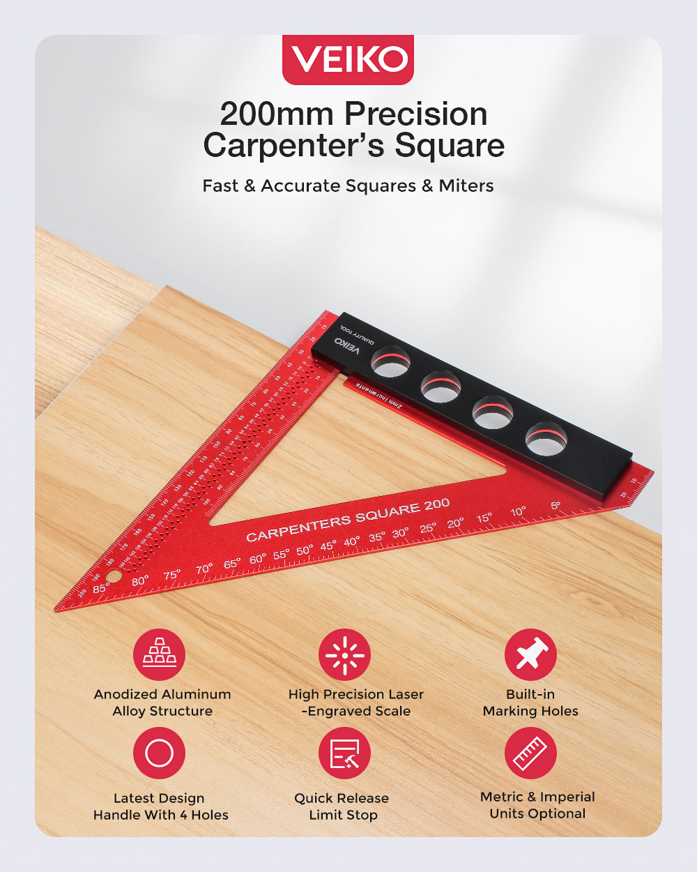 VEIKO-200mm-Aluminum-Alloy-Carpenter-Square-Triangle-Ruler-Woodworking-Precision-Hole-Positioning-Sq-1907931-1