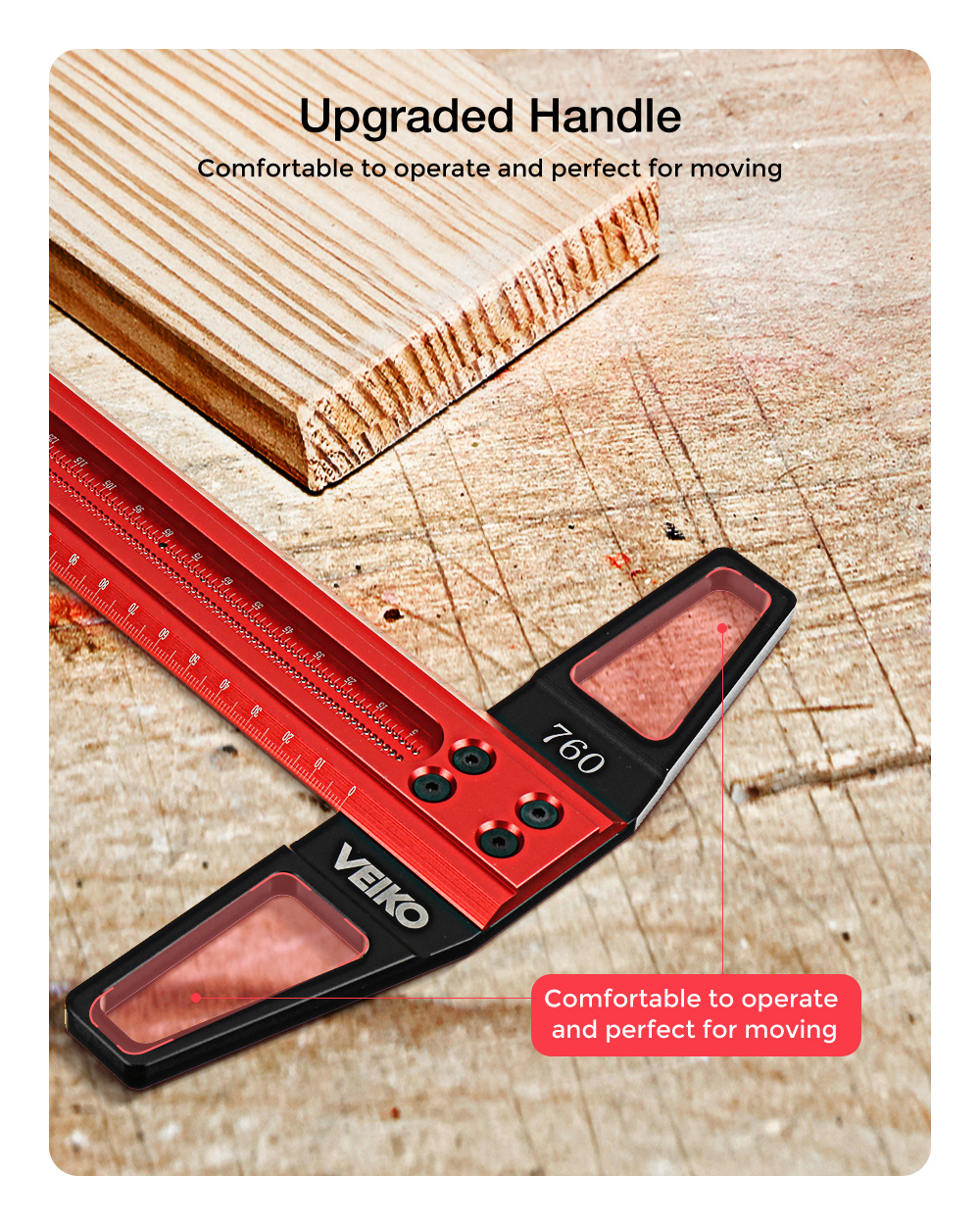 VEIKO-TS-Precision-Woodworking-Line-Scriber-Marking-T-Ruler-with-Pen-Aluminum-Alloy-Hole-Positioning-1879415-4