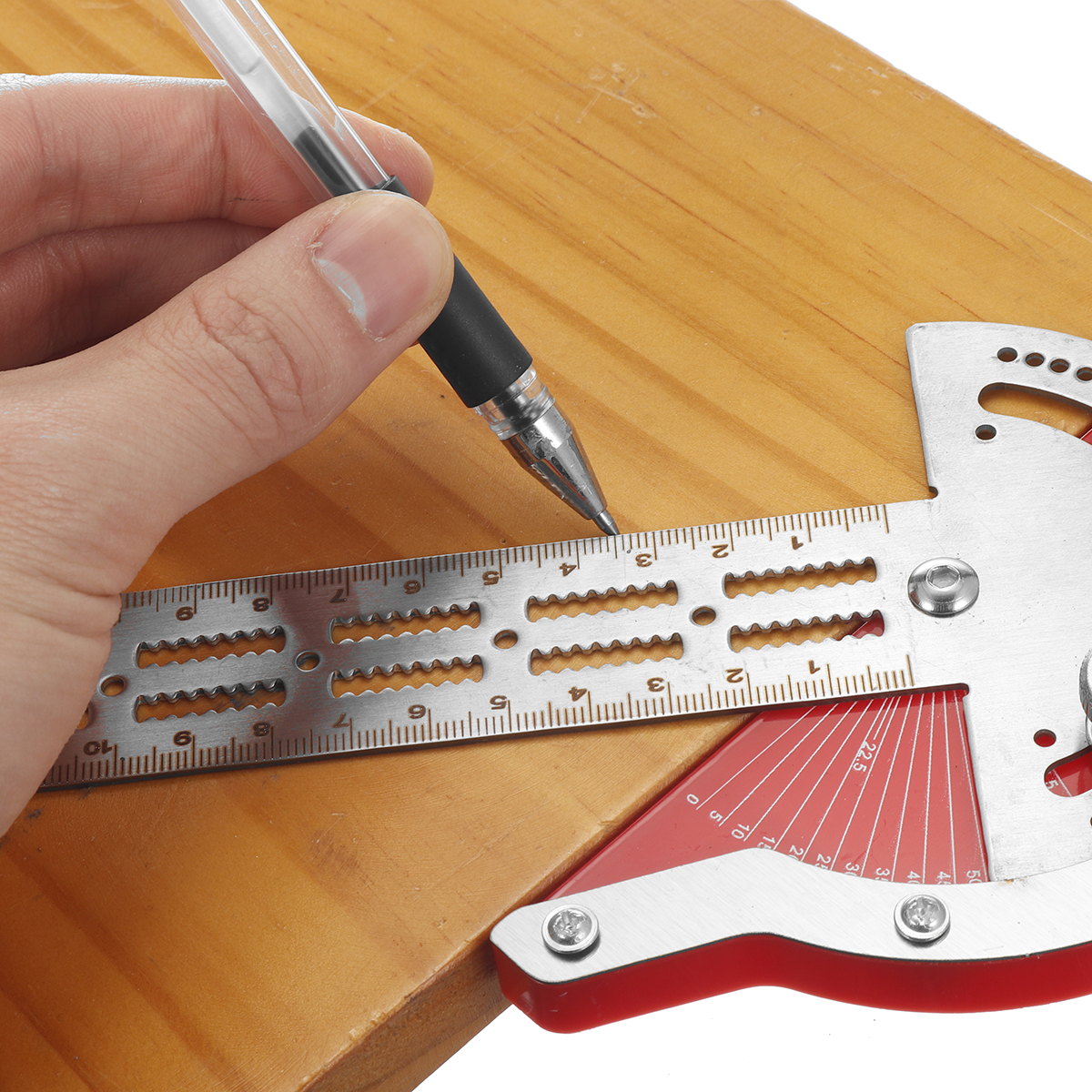 Woodworkers-Edge-Rule-Efficient-Protractor-Angle-Woodworking-Ruler-Angle-Measuring-Tool-Stainless-St-1923789-10