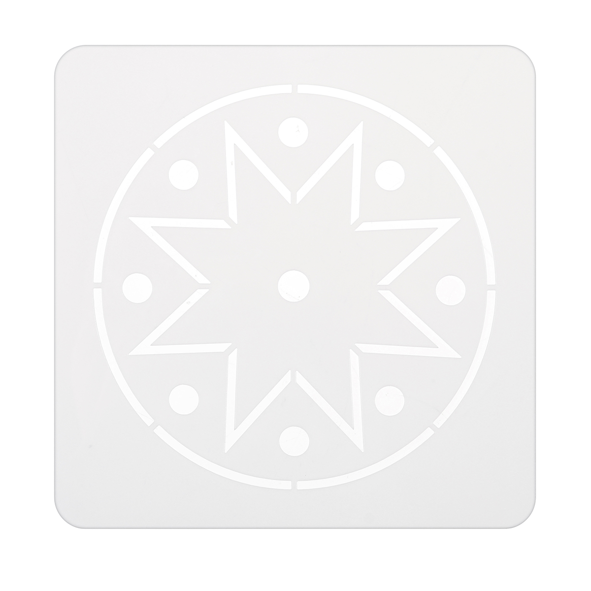 13x13cm-16Pcs-White-Plastic-Mandala-Paint-Tray-Openwork-Painting-Template-1708803-9
