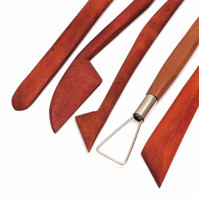 5-pcs-Pottery-Clay-Wax-Ceramics-Modeling-Sculpture-wood-carving-Tools-Set-1050739-2