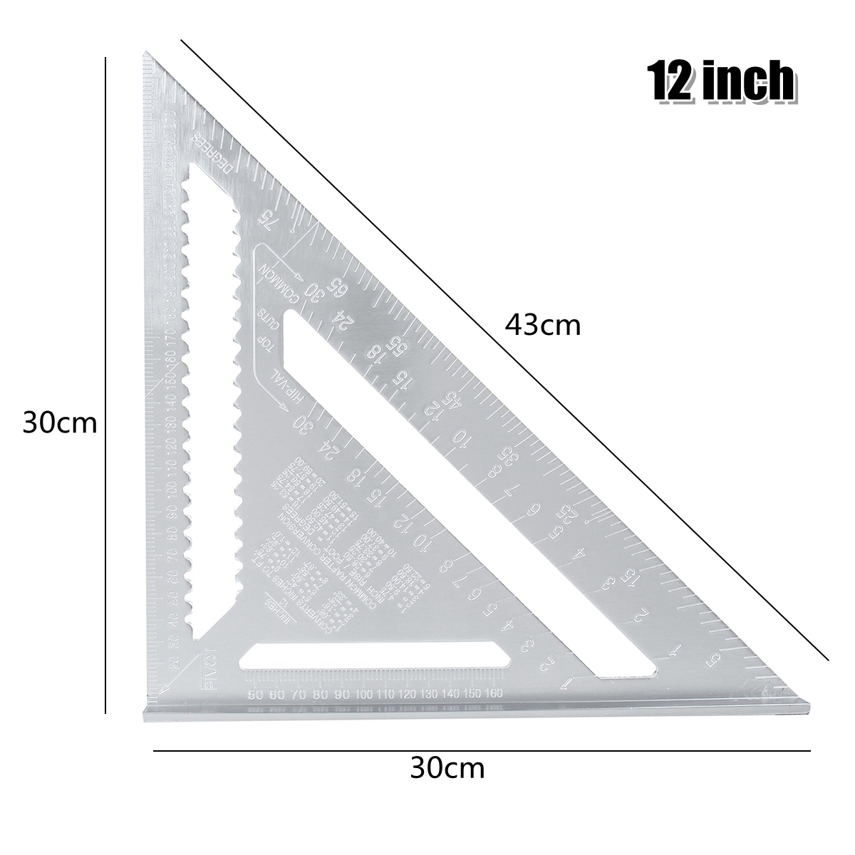 712-Aluminum-Alloy-Angle-Square-Triangle-Ruler-Roofing-Carpenter-Wood-Working-Tool-1771401-5
