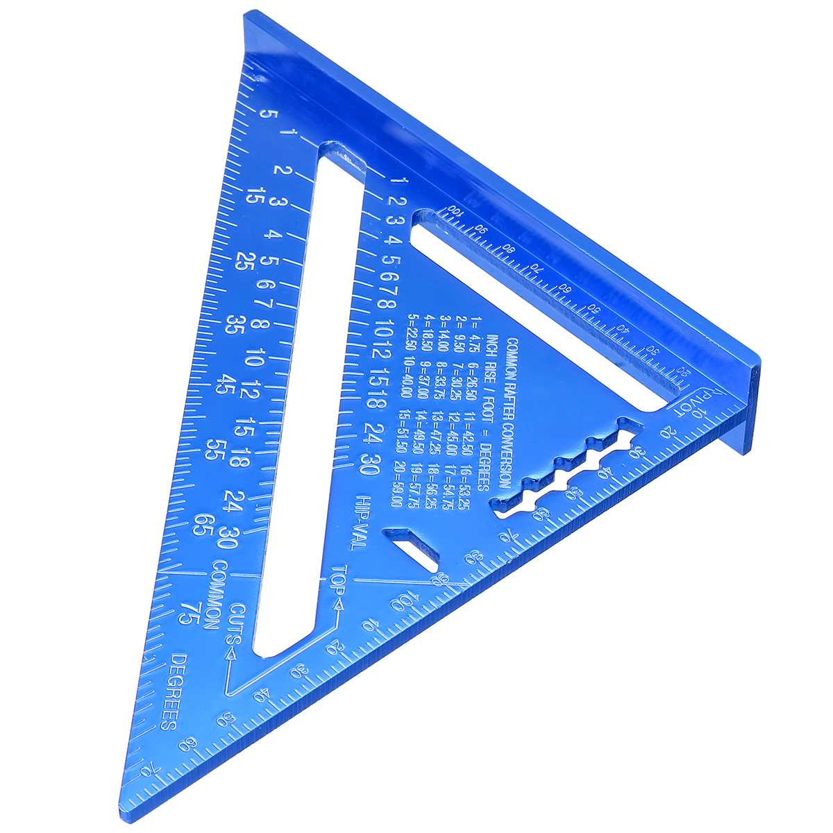 712quot-MetricImperia-Aluminum-Alloy-Triangle-Angle-Protractor-Ruler-Woodworking-Tool-1771422-7