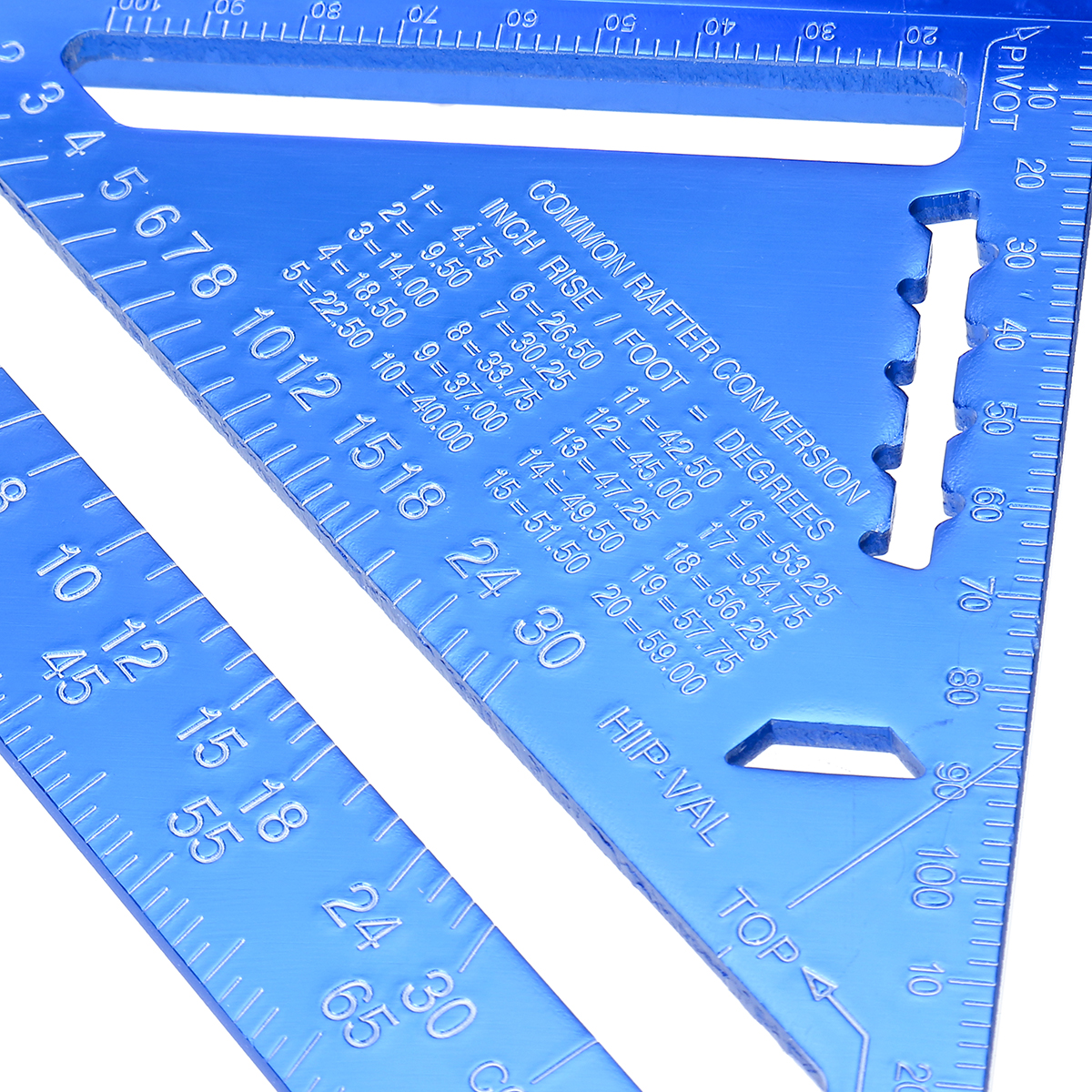 712quot-MetricImperia-Aluminum-Alloy-Triangle-Angle-Protractor-Ruler-Woodworking-Tool-1771422-10