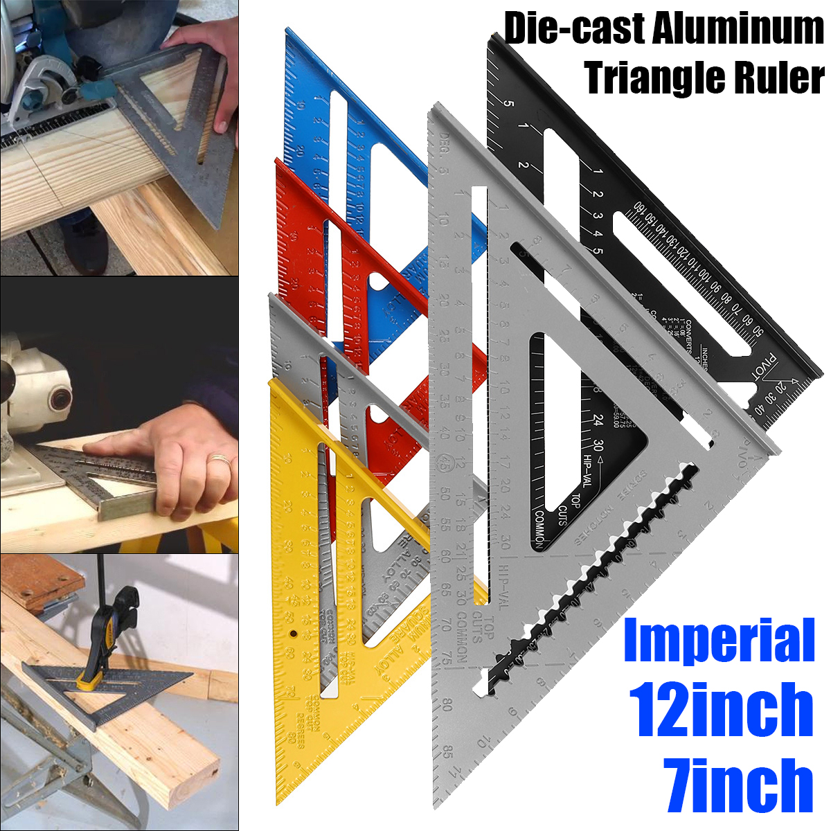 7quot12quot-Die-cast-Aluminum-Triangle-Ruler-Metric-Imperial-Meter-Square-Protractor-Ruler-Tools-1748517-1