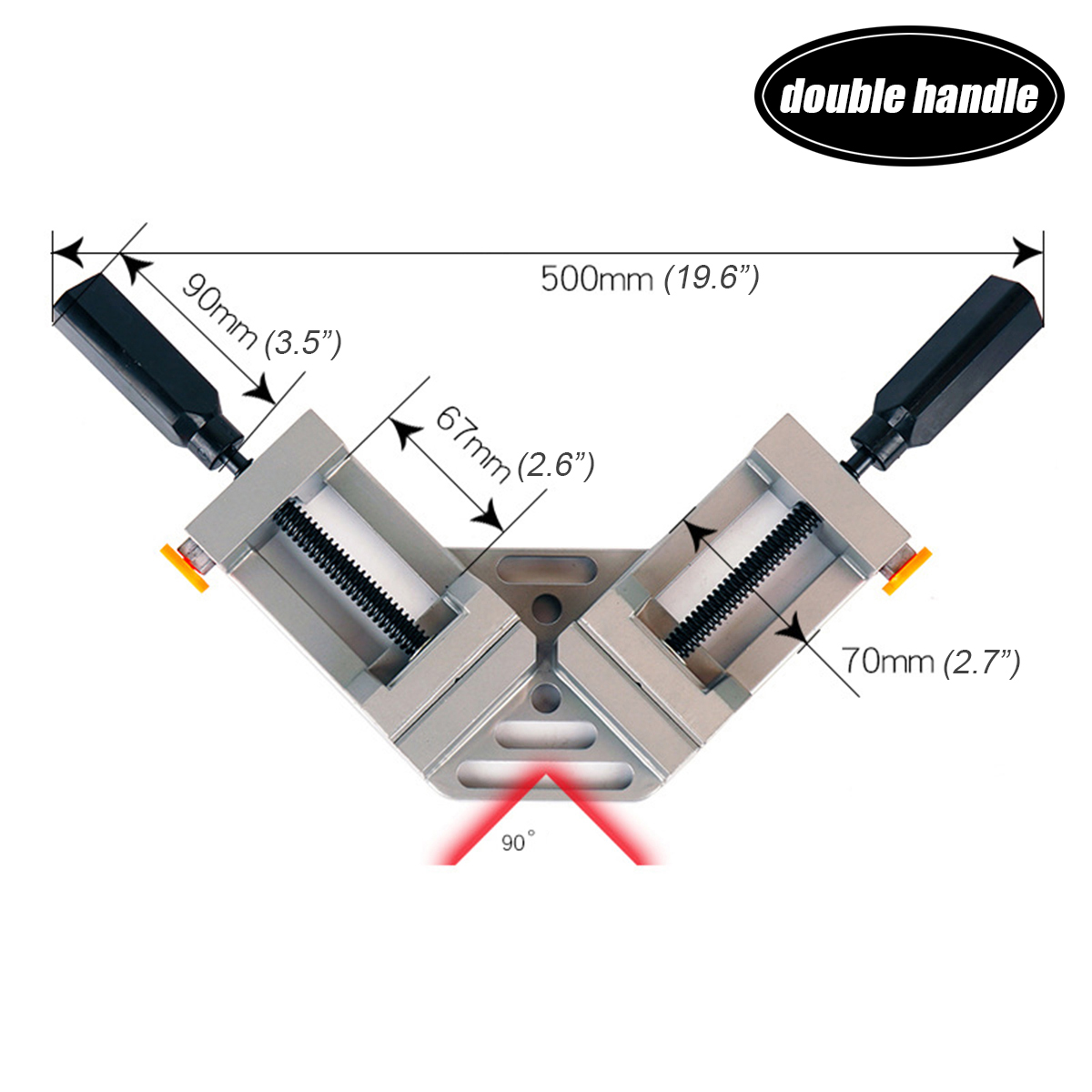 90deg-Right-Angle-Aluminum-Alloy-Woodworking-Clamp-with-SingleDouble-Handle-Vice-Holder-Tools-1567759-9
