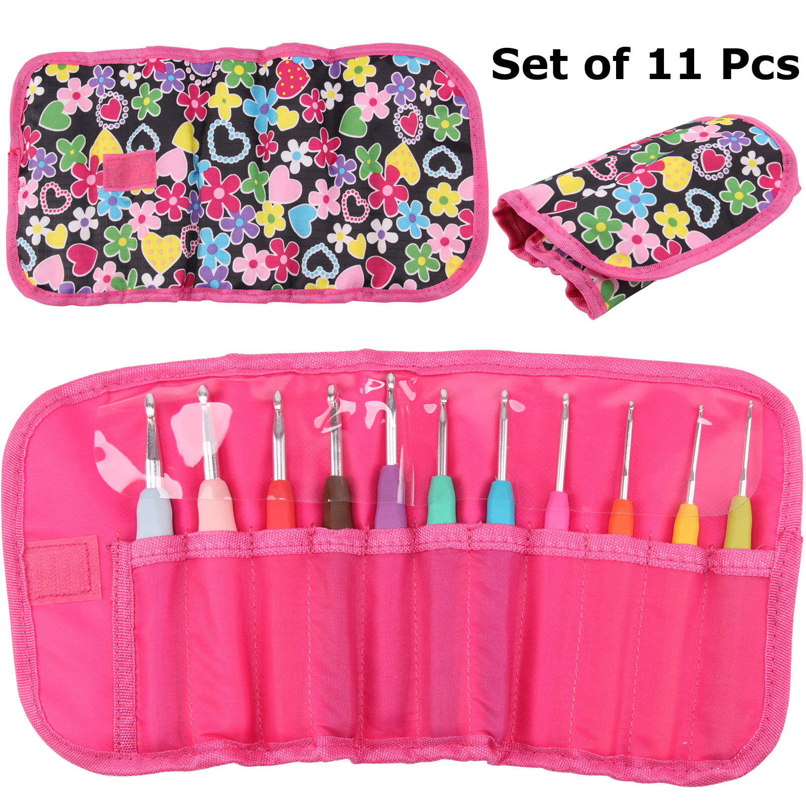 91112Pcs-Crochet-Hook-Set-Knitting-Needle-Yarn-Handle-Organiser-Case-Set-Tool-1138131-4