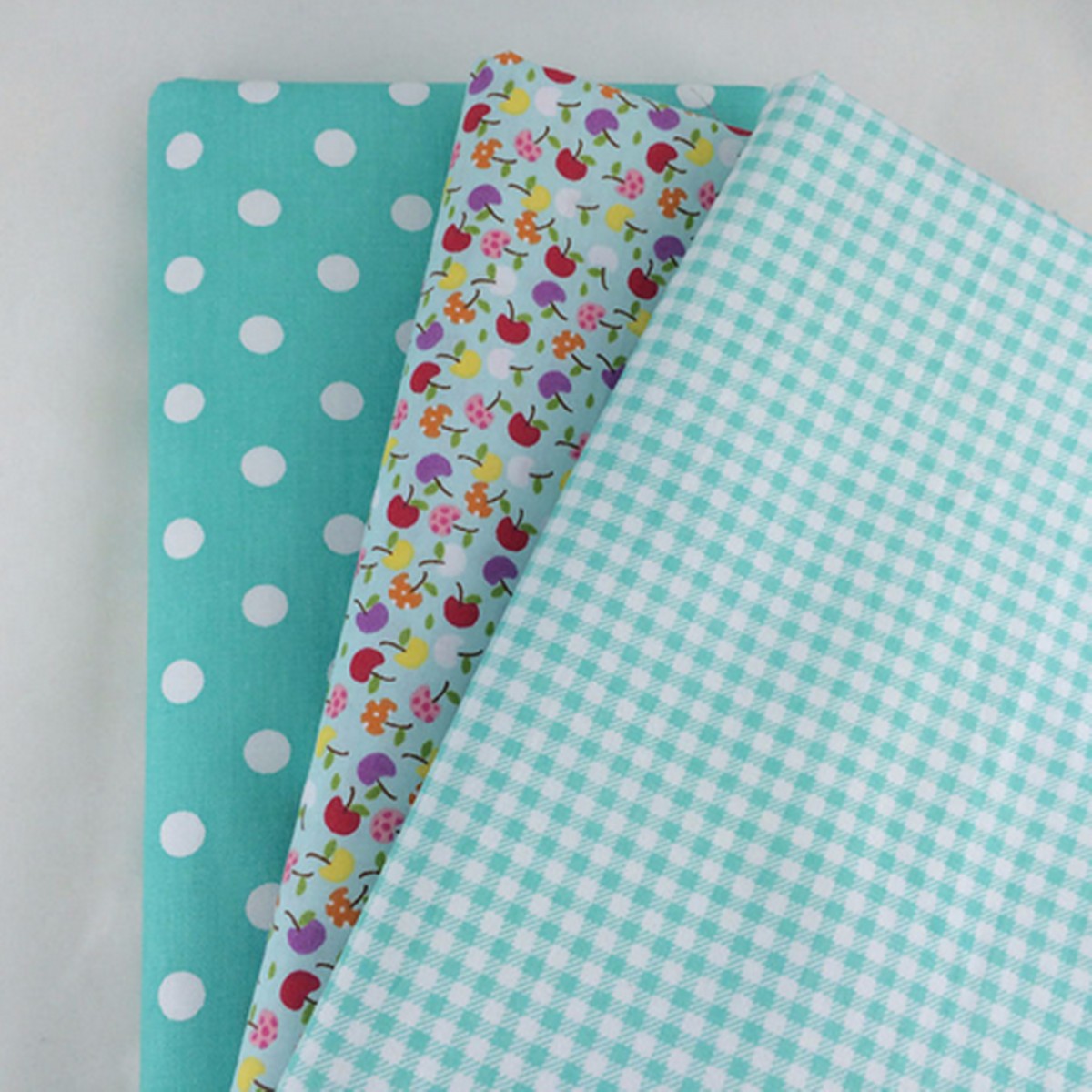 9Pcs-DIY-Bundles-Fabric-Fat-Quarters-Cotton-Florals-Gingham-Craft-Quilt-Sewing-1719877-7