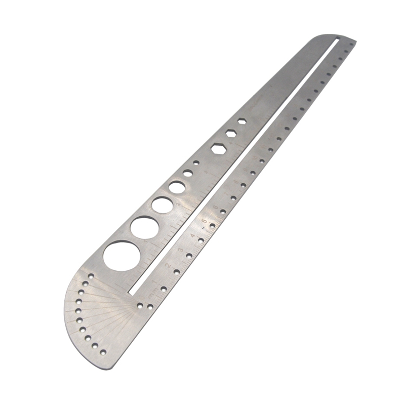 AOTDDOR-Multifunction-Ruler-Stainless-Steel-Compasses-Protractor-Hexagon-Ruler-Scale-Tool-1386323-6