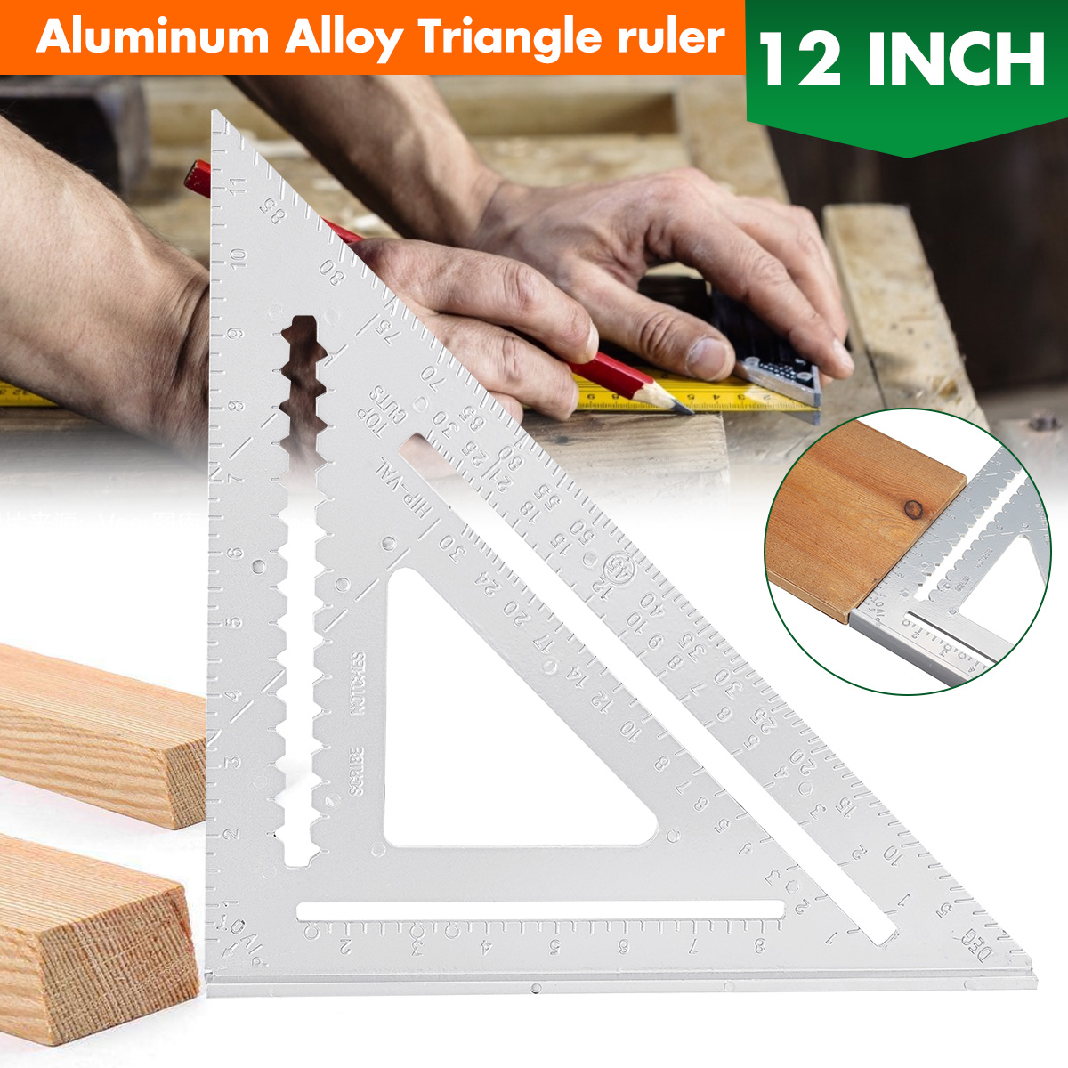 Aluminum-Alloy-Angle-Square-Triangle-Ruler-Roofing-Carpenter-Woodworking-Tool-1779182-3