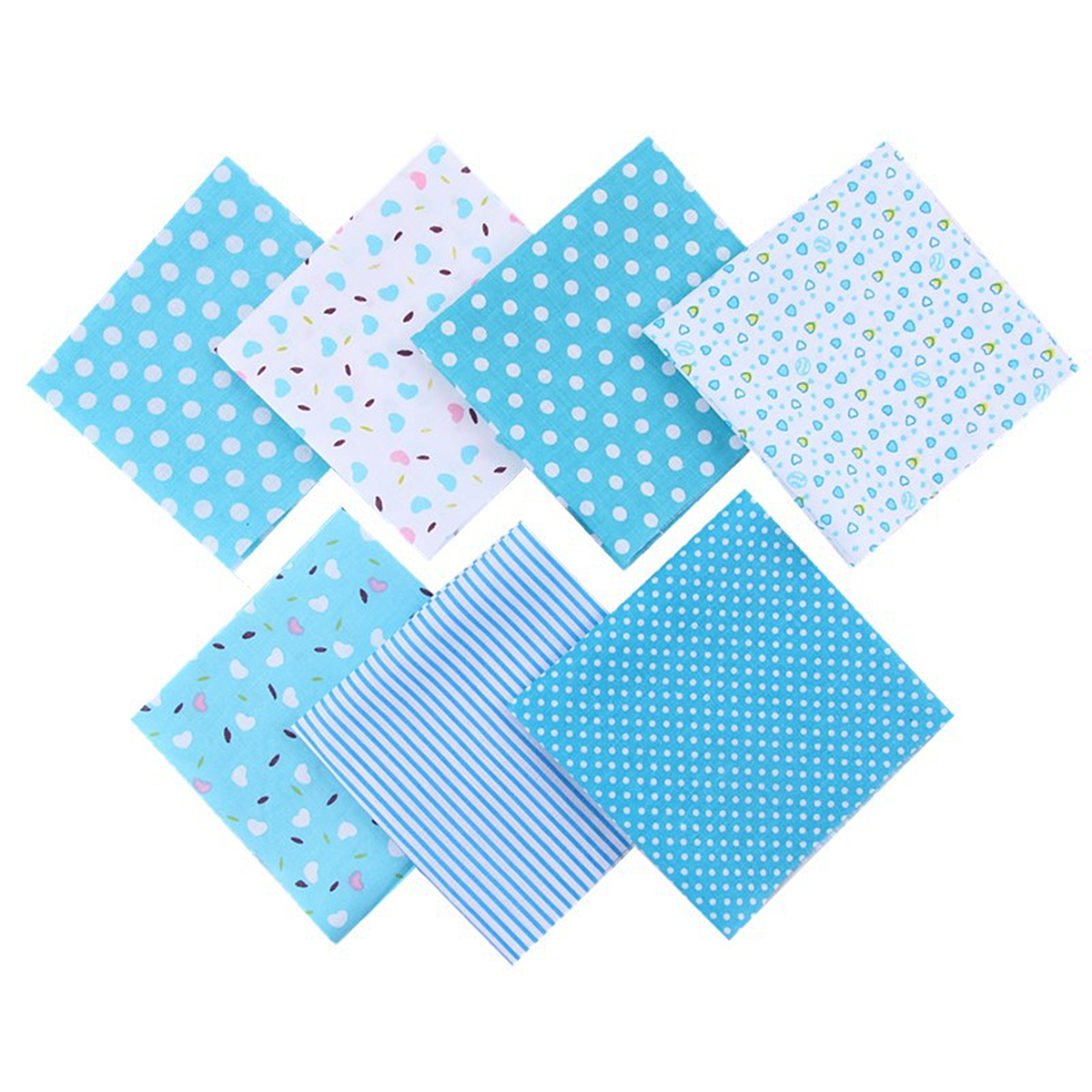 DIY-7PCS-Quilting-Bundle-Patchwork-Cotton-Fabric-Handmade-Sewing-Crafts-Floral-1691620-3