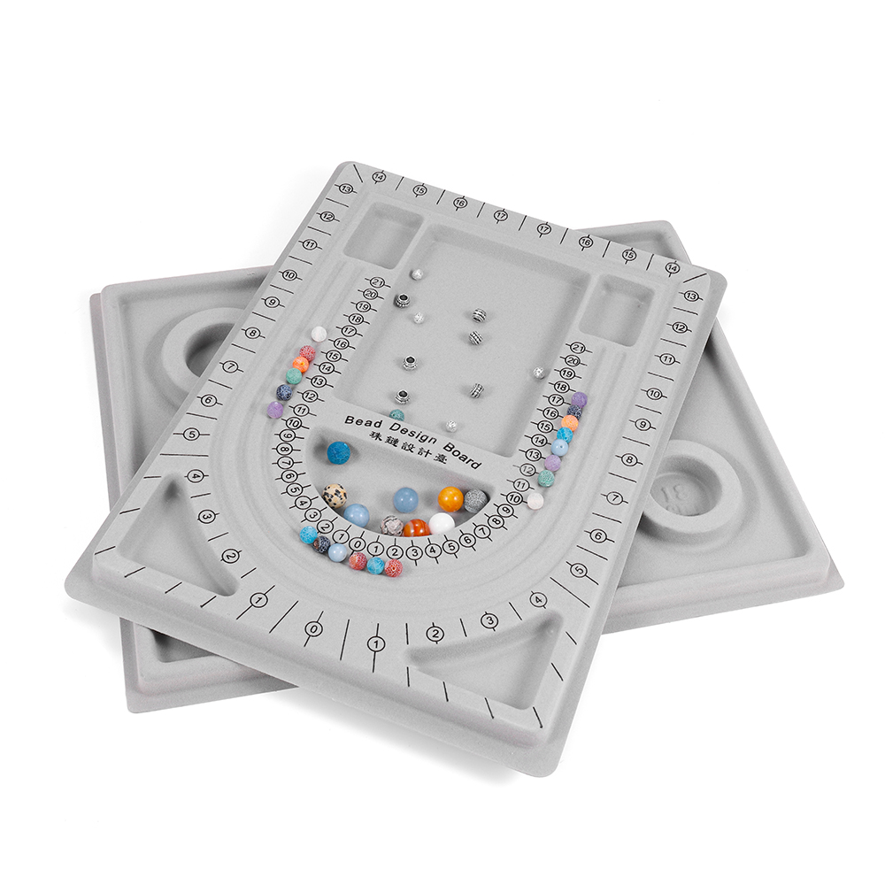 Gray-Flocked-Bead-Board-For-DIY-Bracelet-Necklace-Beading-Jewelry-Making-Organizer-Tray-Design-Craft-1816554-1
