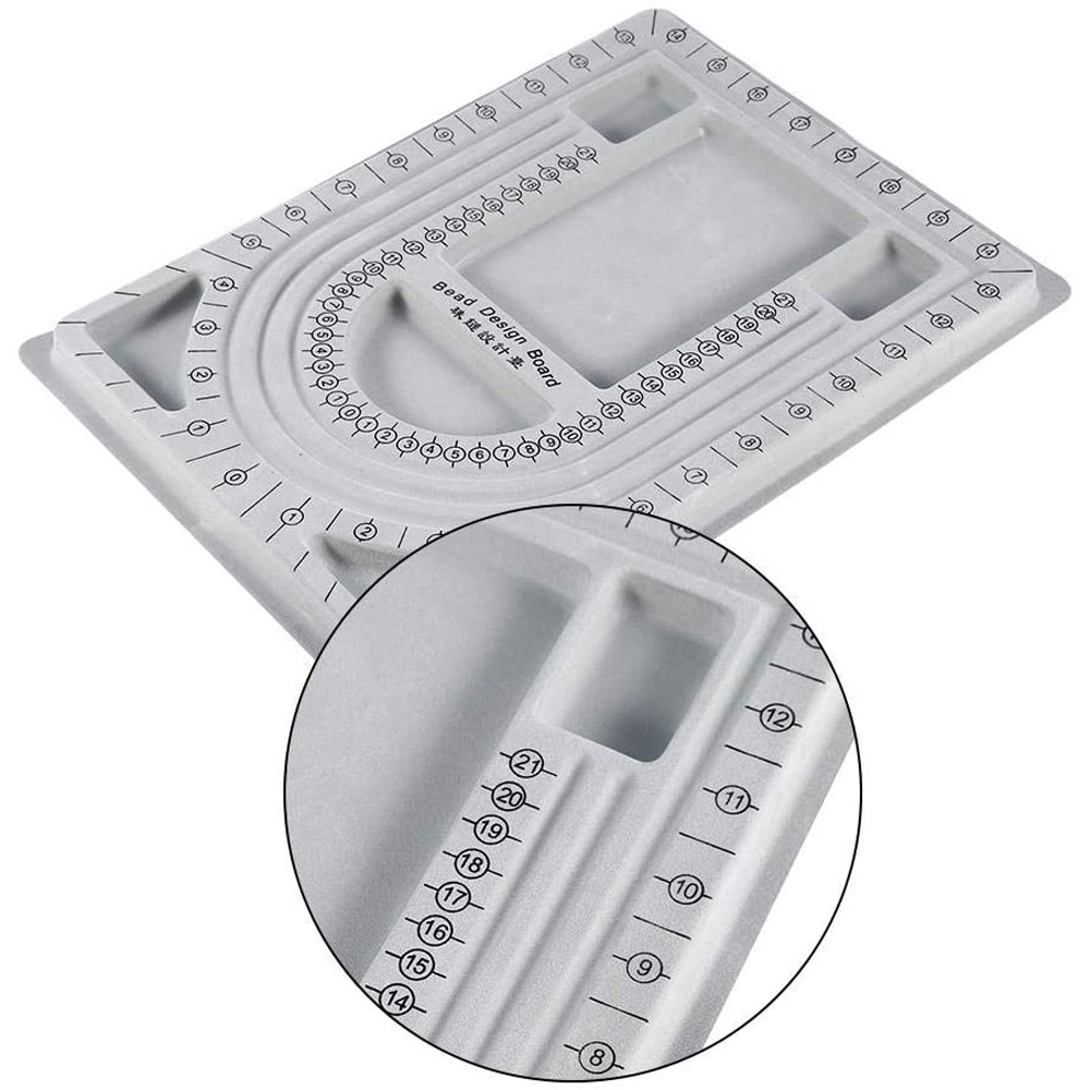 Gray-Flocked-Bead-Board-For-DIY-Bracelet-Necklace-Beading-Jewelry-Making-Organizer-Tray-Design-Craft-1816554-11