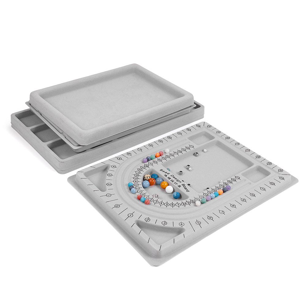 Gray-Flocked-Bead-Board-For-DIY-Bracelet-Necklace-Beading-Jewelry-Making-Organizer-Tray-Design-Craft-1816554-3