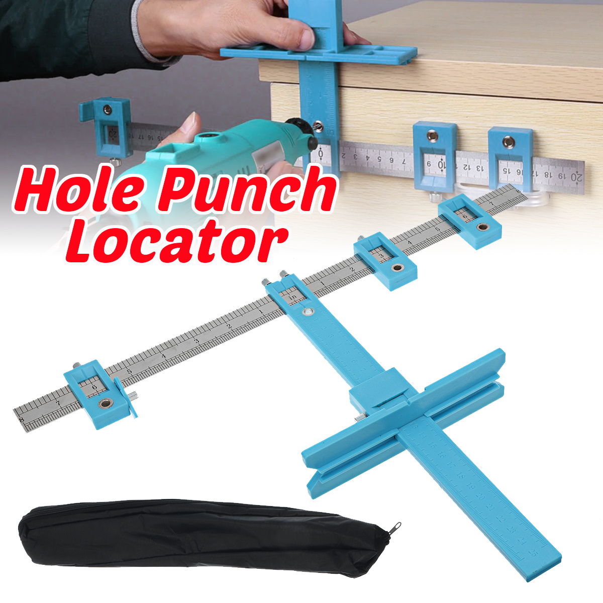 Hole-Punch-Locator-Jig-Tool-Drill-Guide-Drawer-Cabinet-Hardware-Dowel-Woodworking-Ruler-1712431-1