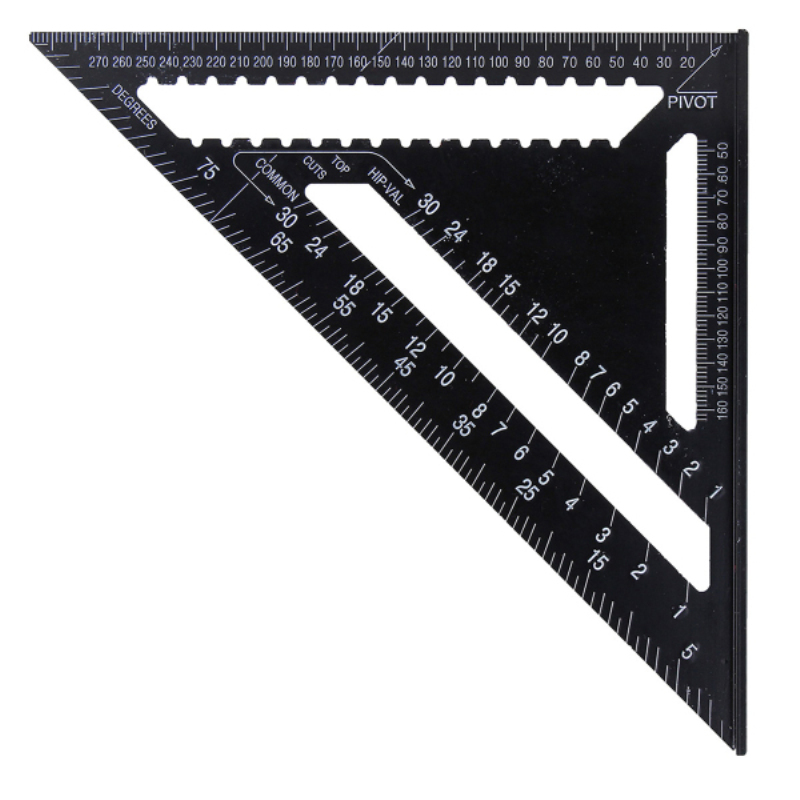 Raitool-AR01-43X30X30cm-Metric-Aluminum-Alloy-Triangle-Ruler-Black-Triangular-Ruler-1134955-2