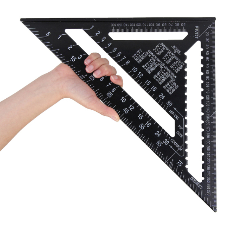 Raitool-AR01-43X30X30cm-Metric-Aluminum-Alloy-Triangle-Ruler-Black-Triangular-Ruler-1134955-3