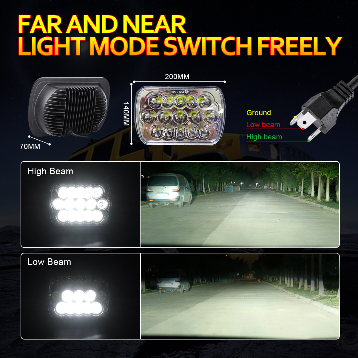 2-Pcs-AMBOTHER-Wrangler-Headlight-5-x-7quot-LED-Stock-Headlights-with-Lamp-1899885-3
