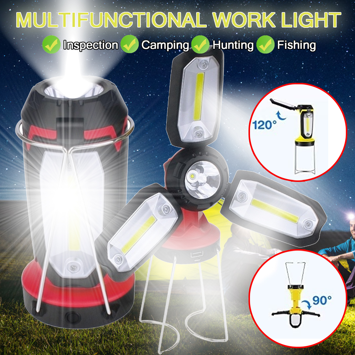 270LM-COB-2000mAh-Rechargeable-Multifunctional-Lantern-LED-Flashlight-Work-Light-Waterproof-Portable-1629273-3