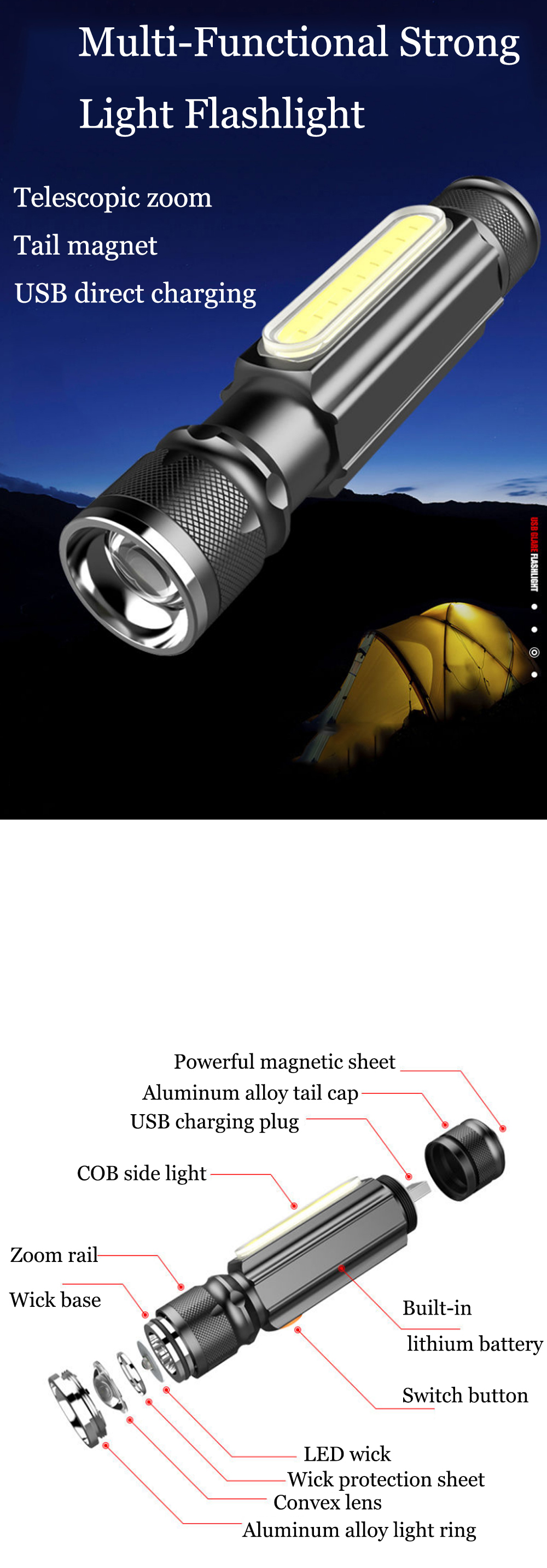 800LM-T6COB-Zoomable-Multifunction-LED-Flashlight-with-Magnet-Handy18650-Li-Battery-USB-Rechargeable-1830912-1