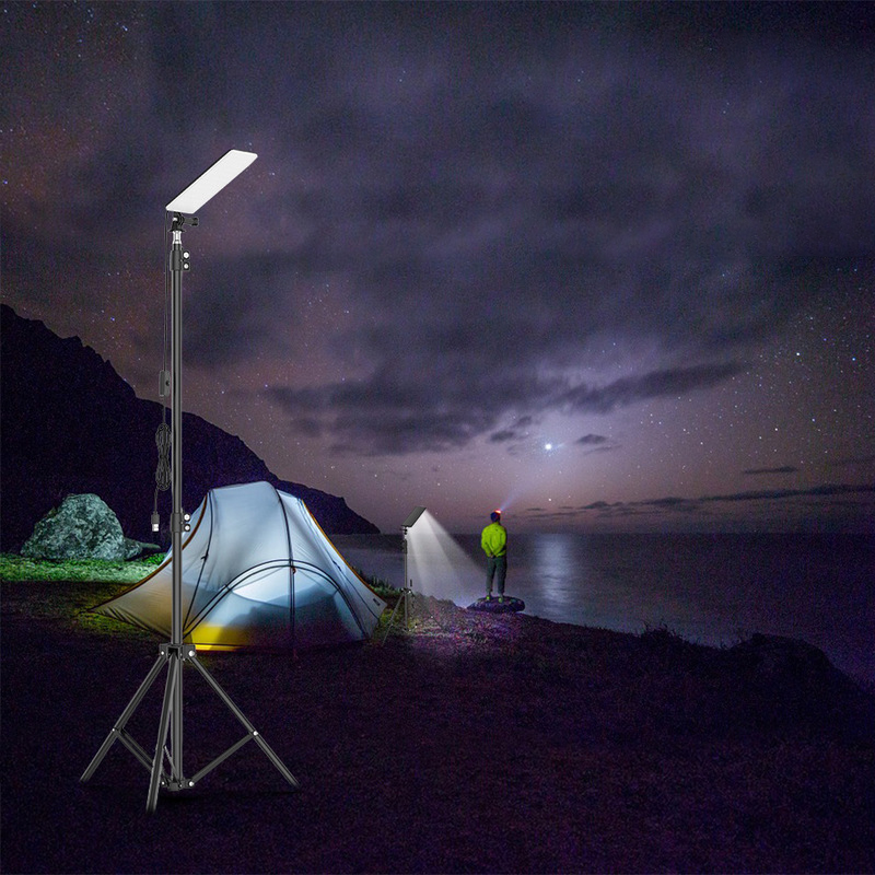 84LEDs-1680LM-18m-Height-Adjustable-LED-Camping-Light-with-Tripod-6500-7000K-Brightness-Stand-Lanter-1756878-7
