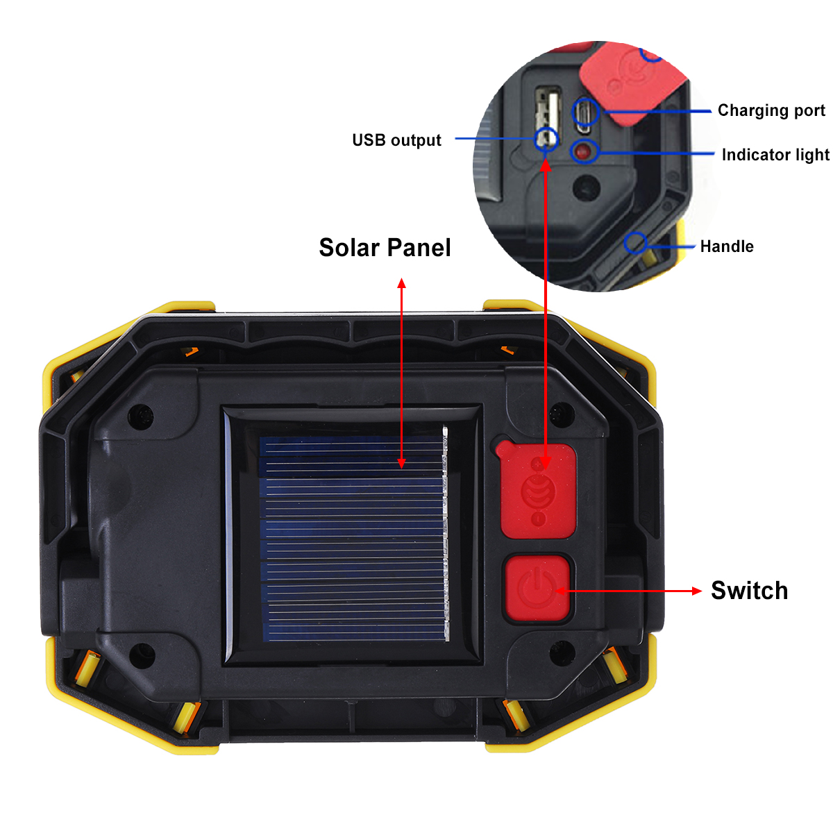 AASolar-Battery-COB-750LM-Rechargeable-Waterproof-LED-Portable-Spotlight-Work-Light-for-Outdoor-Camp-1629199-6