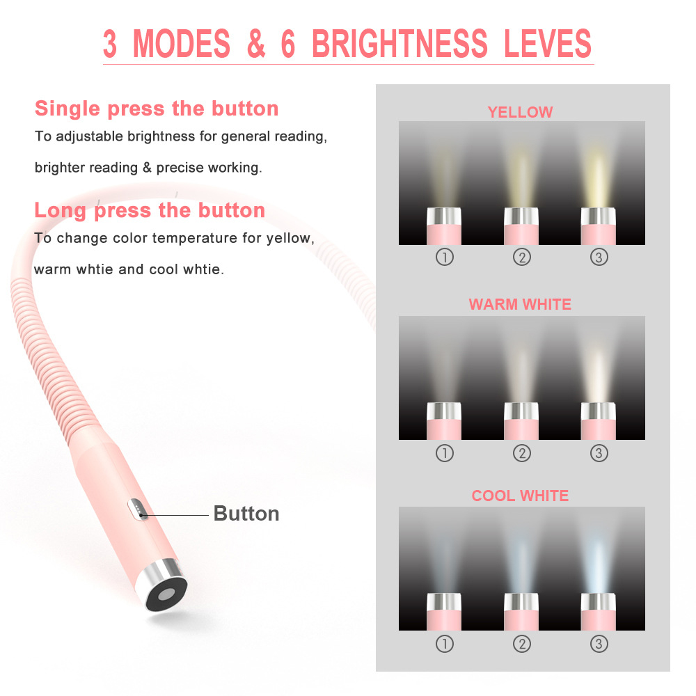 LED-Neck-Reading-Light-Portable-Silicone-Hose-Lightweight-Neck-Lamp-3-Modes6-Brightness-Levels-Built-1948646-3