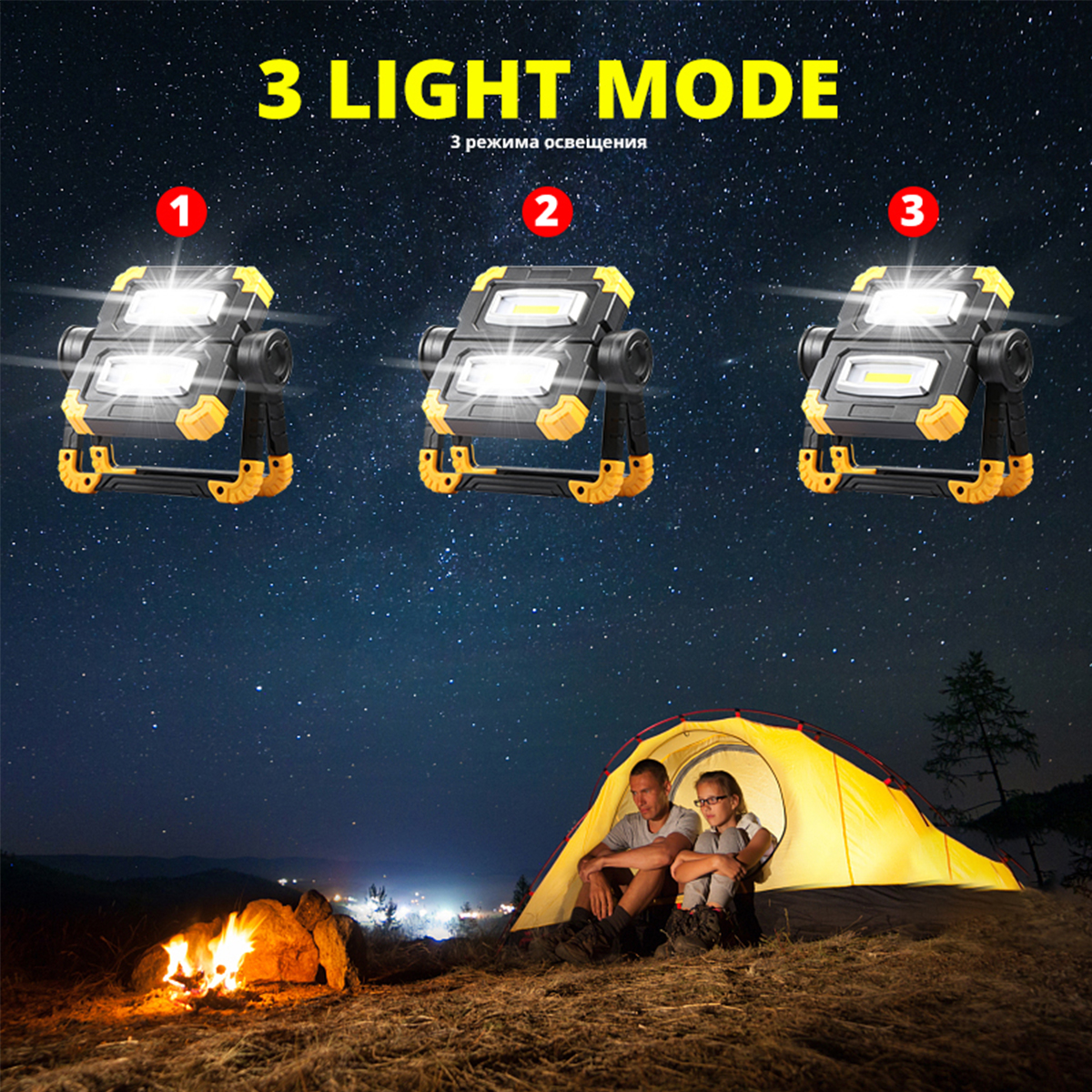 NEW-USB-Rechargeable-Outdoor-Portable-Work-Lamp-Searchlight-Double-Head-COB-Camping-Light-Anti-fall--1935148-2