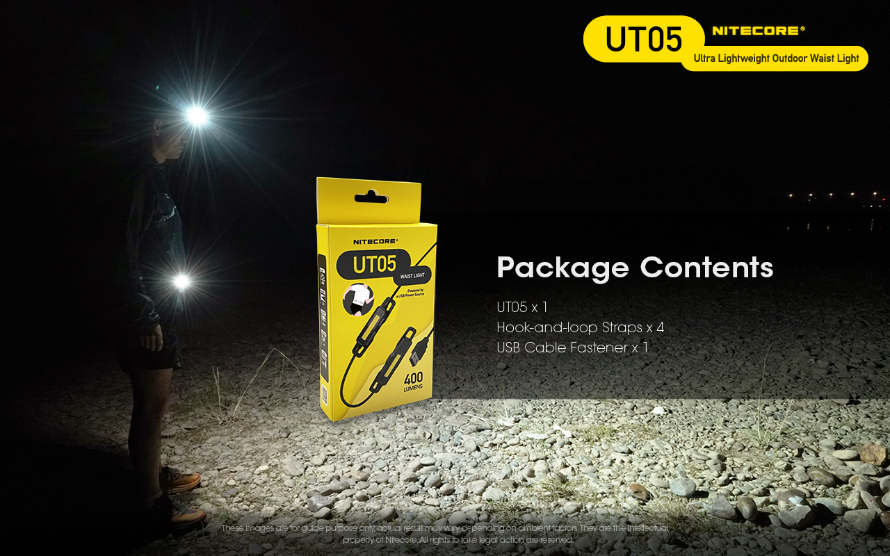 NITECORE-UT05-400-Lumens-Waist-Light-160deg-Flood-Split-Power-Supply-Lightweight-Trail-Running-Lamp--1956056-13