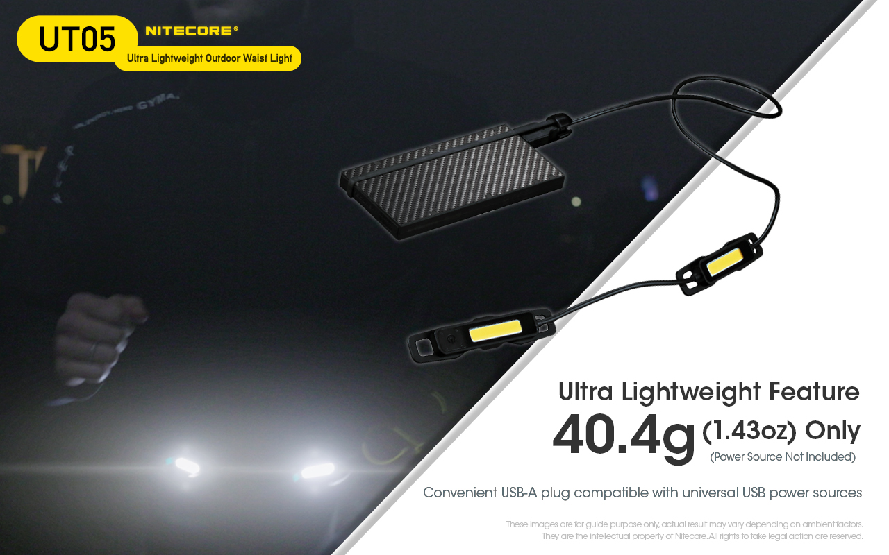 NITECORE-UT05-400-Lumens-Waist-Light-160deg-Flood-Split-Power-Supply-Lightweight-Trail-Running-Lamp--1956056-5